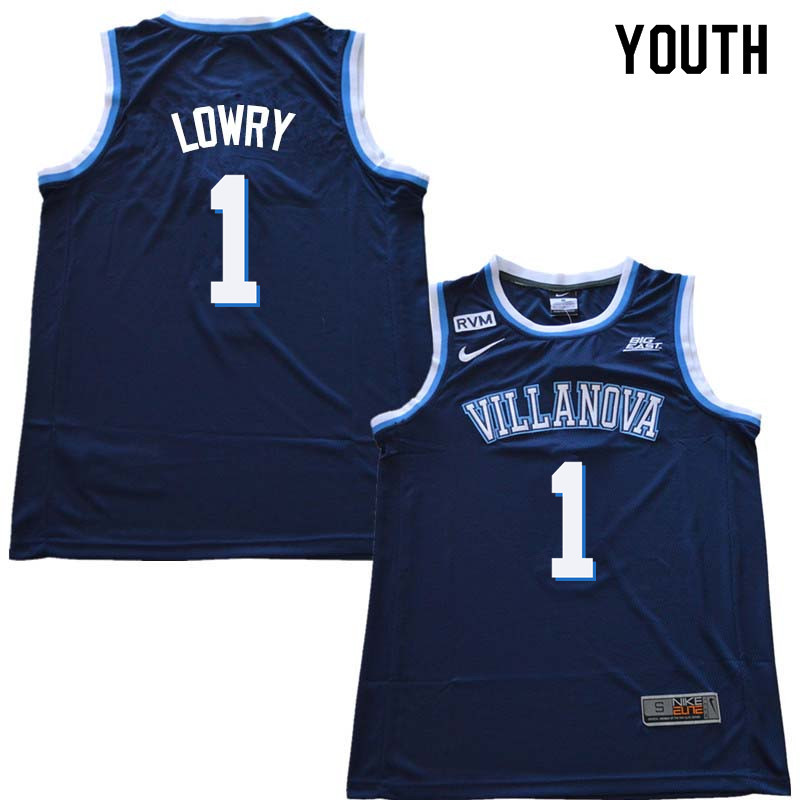 2018 Youth #1 Kyle Lowry Willanova Wildcats College Basketball Jerseys Sale-Navy - Click Image to Close